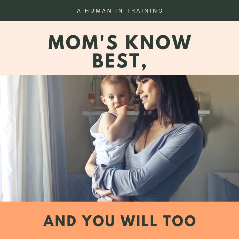 Moms Know Best, And You Will Too : A Human In Training